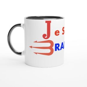White 11oz Ceramic Mug with Color Inside